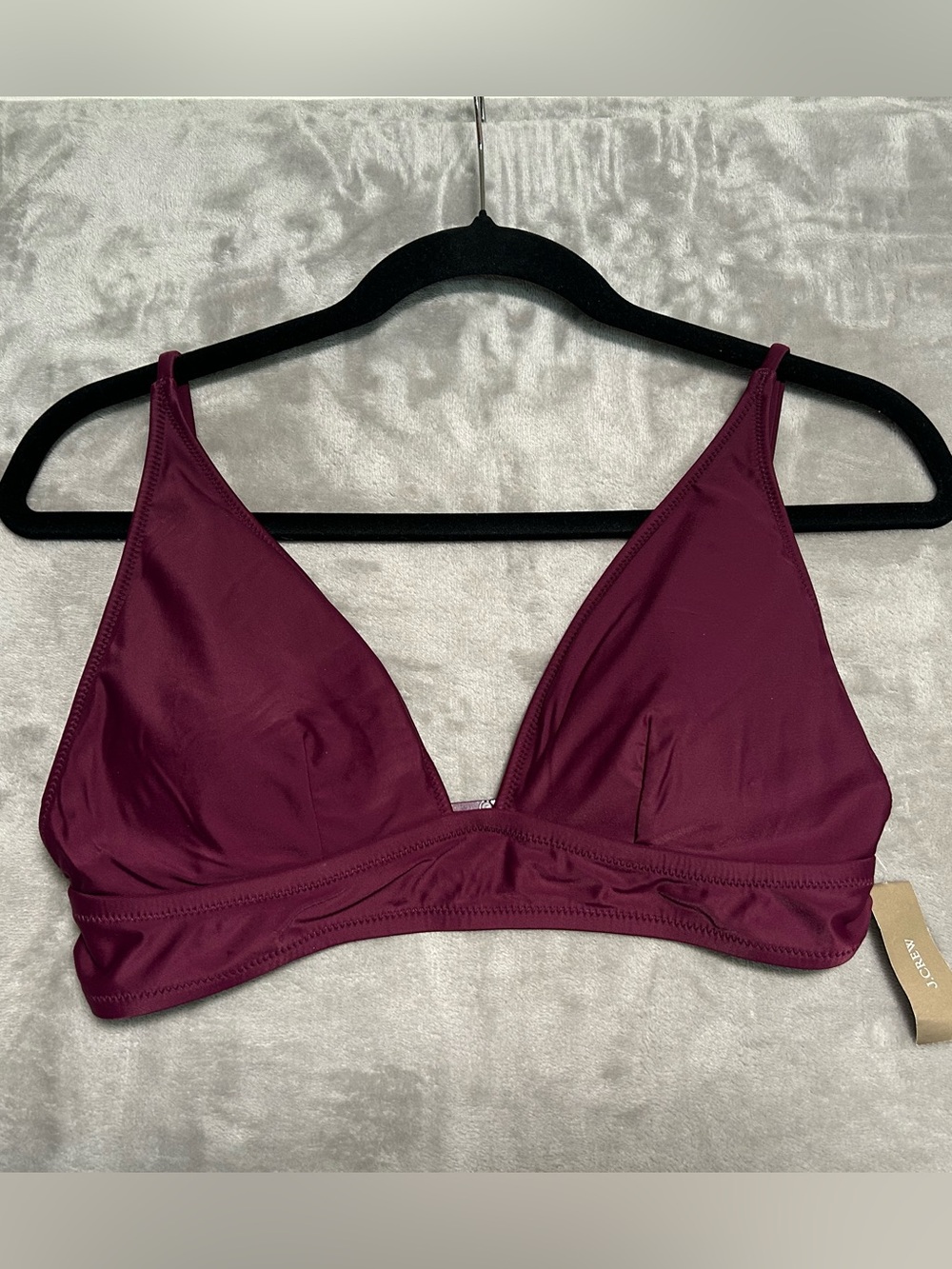 J Crew Plunge Bikini Top Women’s Medium Red